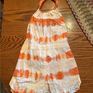Tommy Bahama Orange and White Kids Romper